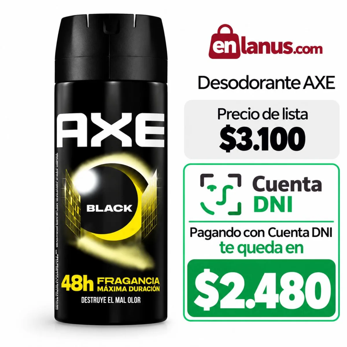 Desodorante Axe Black